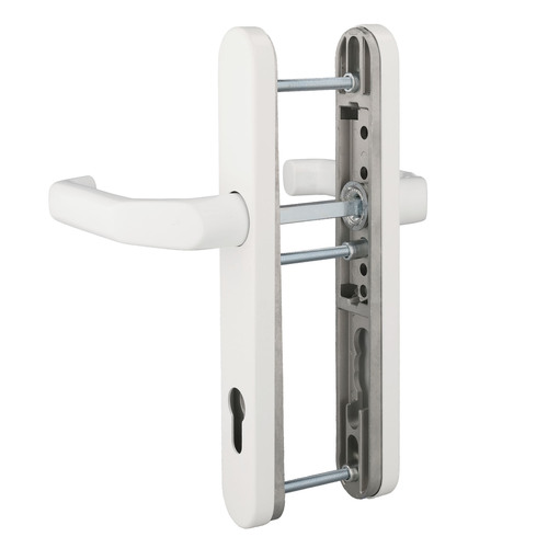 Dr�ckergarnitur - Schmalrahmen - 245x35 mm - Entfernung 92 mm - T�rst�rke 60-62 mm - *LM-Knopf-Kurzschild