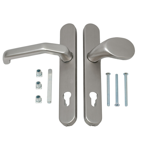 Schmalrahmen-Wechselgarnitur - Metallt�r - 245x35 mm - Entfernung 92 mm - f�r T�rst�rken 60-62 mm - stabile Ausf�hrung 