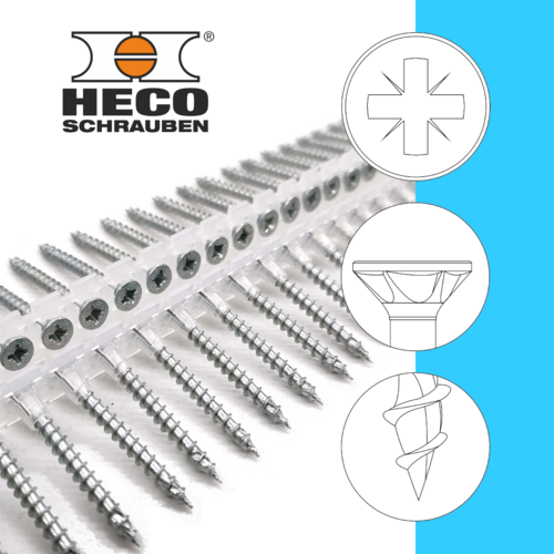 HECO-TOPIX�-plus - verzinkt blau, A3K - PZ2 - ETA - Langband