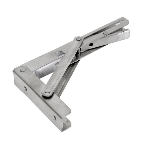 Automatischer Falltr�ger - Regalst�tze - Klappwinkel - Edelstahl poliert 