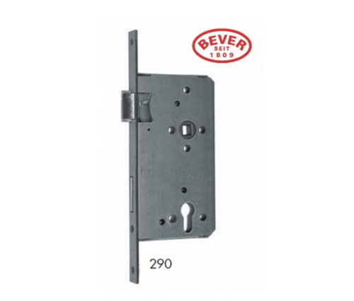 Haust�rschloss PZ 100/92/10 mm - DIN Links - kantig - 2-tourig - mit Wechsel - Stulp 28 x 280 mm