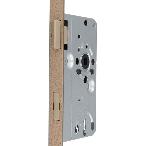 Abus Zimmert�r-Einsteckschloss - Buntbart gelocht - Dornma� 55mm Entfernung  72mm - ohne Wechsel - Hammerschlag lackiert T�re gef�lzt - 1 tourig