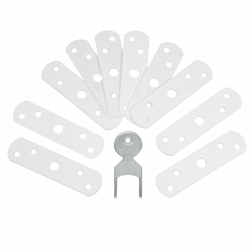 Bever Ausgleichsplatten Distanzst�ck 24SW f�r Stuco Safe Fenstersicherung wei�