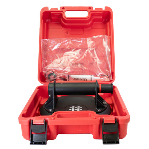 1-Kopf-Saugheber mit Vakuumpumpe & Anzeige -  200 mm - bis 140 kg - inkl. Transportkoffer