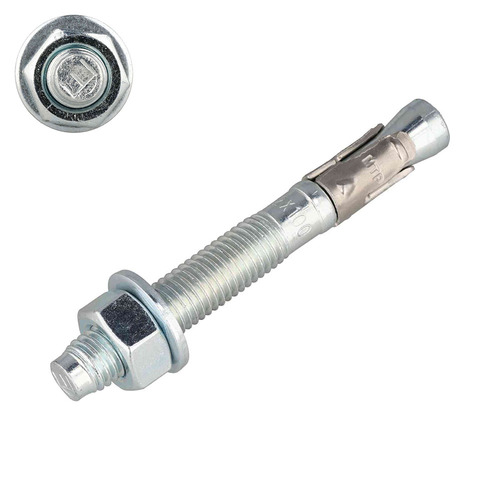 Bolzenanker f�r schwere Lasten - ETB-Zulassung Option 1, verzinkte Achse & rostfreier Clip - f�r gerissenen Beton 