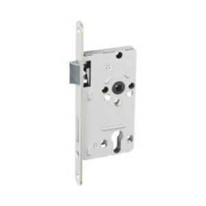 ABUS Wohnungst�rschloss TKZ 20 DIN Links - hammerschlag gold, Profilzylinder - Entfernung 72 / Dorn 55 / Stulp 20x235 mm rund - DIN 18251 Kl. 2