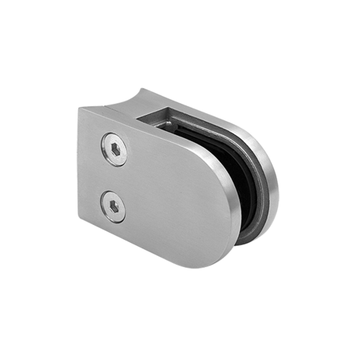 Glasklemme Edelstahleffekt 45 x 63 x 31 mm - Anschluss 42,4 mm - Modell 55