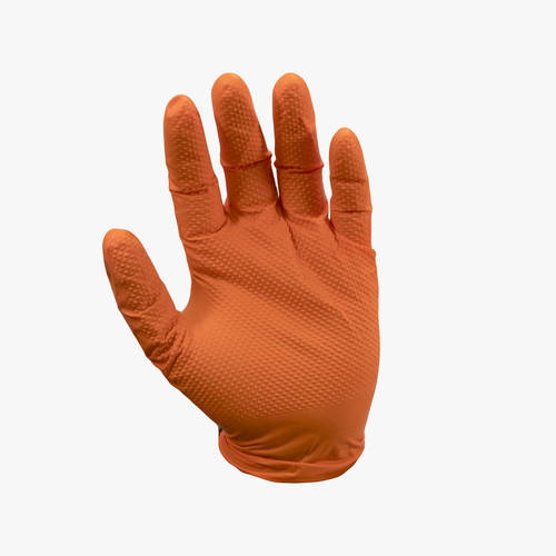 Ulith - EdgeGrip-Handschuhe, Typ 85/PF, puderfrei, orange, Gr��e L, 50 St�ck