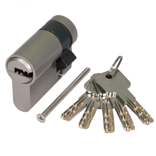 Gleichschlie�ender Profilhalbzylinder Wendeschl�ssel SX 30 10/30 8-F mit 5 Schl�sseln