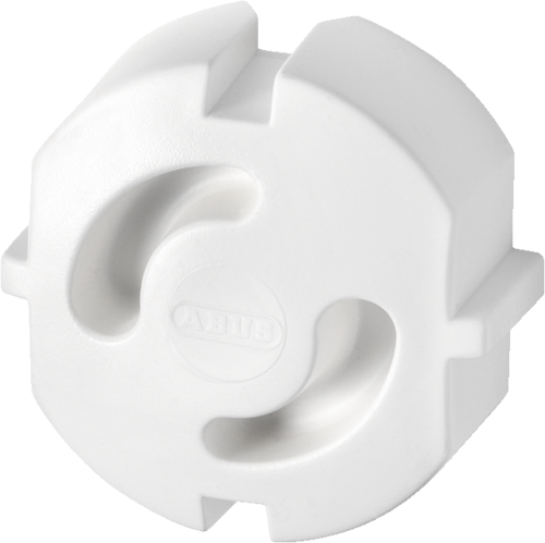 ABUS Steckdosenschutz 6er-Set JC2100A GRETA - 37x37x16 mm - PVC-frei, kindersicher (nur mit Stecker entfernbar)