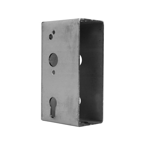 Stahl Kasten f�r Kastenschloss Geh�use ohne Schloss mit Bohrung f�r Bolzen  