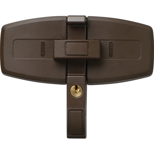 ABUS DFS 95 Zusatzschloss - braun - f�r Doppelfl�gelfenster - Doppel-Schwenkriegel - VdS & DIN gepr�ft
