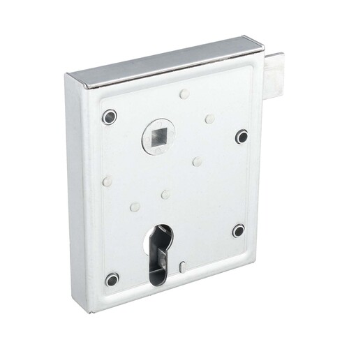 Kastenschloss (Aufschraubschloss) PZ/W - 2-tourig - schlie�ende Falle - Dornma� 60 mm - Entfernung 55 mm - Nuss 8 mm - f�r T�rst�rken bis 53 mm
