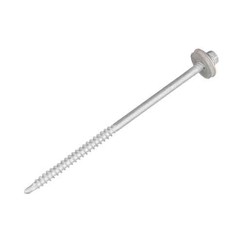 Sandwich-Bohrschrauben Sechskantkopf f�r Holz und Alu - SW 8 - Dichtscheibe 19 mm - Bimetall A2 - Ruspert - Bohrleistung: 1,5 - 2,0 mm