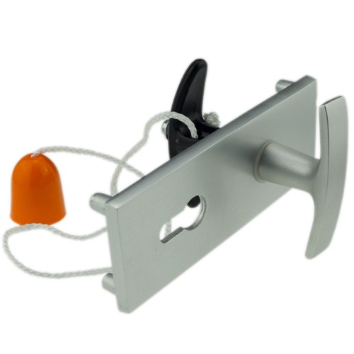 Nachr�stset Garagenschl�sser 9mm Dorn Griff + Schild + Innengriff