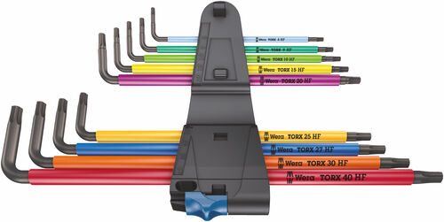 WERA 967/9 TX XL Multicolour HF 1 Winkelschl�sselsatz mit Haltefunktion - lang - 9?teilig