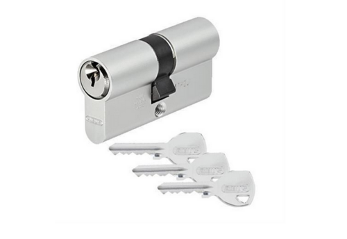ABUS Doppelzylinder TI14ST 30/30 - TITALIUM(TM) - Not- & Gefahrenfunktion - Profilzylinder - inkl. 3 Schl�ssel