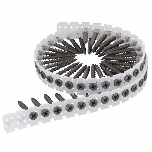 SCREW REBEL Faserplattenschrauben - phosphatiert - Hi-Lo-Gewinde - PH2 - magaziniert Langband