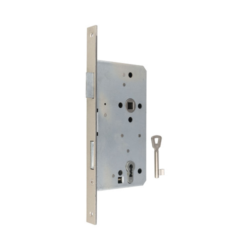 Haust�rschloss Buntbart / Profilzylinder - umstellbar - Dornma� 65 mm - Entfernung 92 mm - Vierkant 10 mm - Stulp 22 x 280 mm - 2-tourig - mit Wechsel - DIN rechts