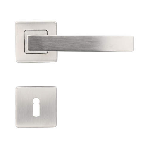 T�rdr�cker Quadros QRG - Edelstahl - Cliprosette - festdrehbar - DIN links & DIN rechts - Rosette 53 x 53 x 8 mm