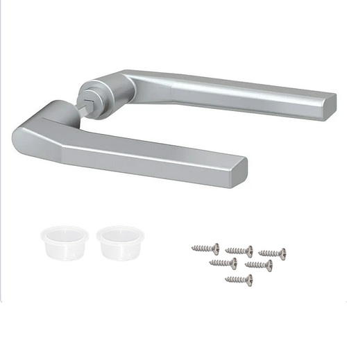 T�rdr�cker-Paar f�r Innent�ren - Aluminium F1 - klassische S-Form - Vierkant 8 mm - f�r T�rst�rke 38-45 mm