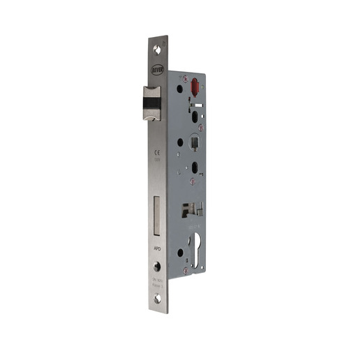 Rohrrahmenschloss 1005 P - Profilzylinder - Panikfunktion D - 92 mm Entfernung - Dornma� 40 mm - Stulp 24 x 245 mm Edelstahl