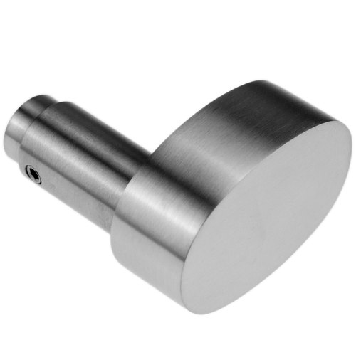 Edelstahl-Knauf oval - 40x60 mm - 8 mm Vierkant