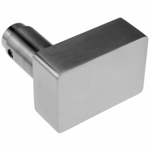 Edelstahl Knauf eckig 40x60 8 mm Vierkant