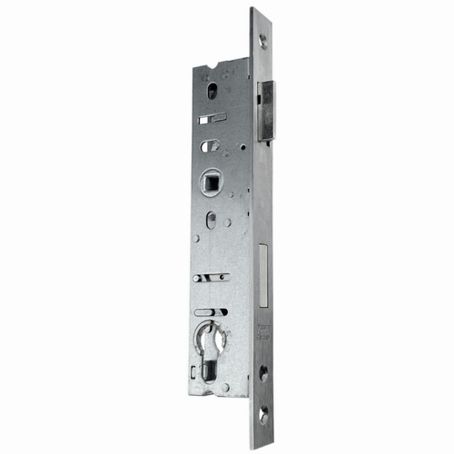 Rohrrahmenschloss Scuteus PZ - Entfernung 92 mm - Nuss 8 mm - Edelstahl-Stulp 24 x 255 x 3 mm - 1-tourig mit Fallenverriegelung 