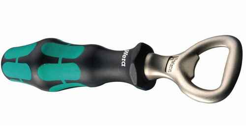 Wera Flaschen�ffner mit Kraftform Griff Gr�n
