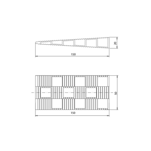 Montagekeile L - Kunststoff Fensterkeile - 150 x 50 x 20 mm - f�r Fenster- & T�renmontage