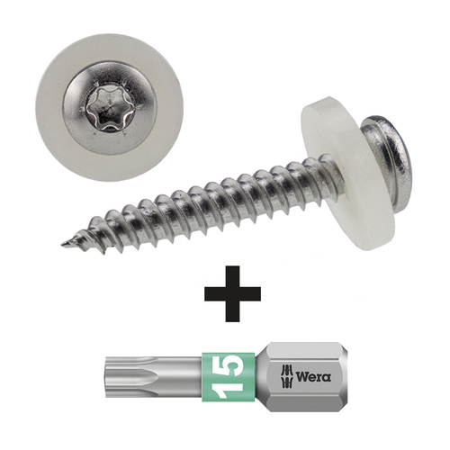 Fensterbankschrauben Edelstahl A2 blank 3,9 x 25mm 