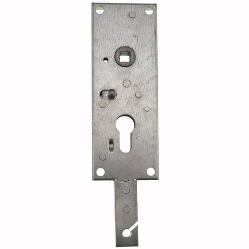 Garagentorschloss 1802/02 - nach unten schlie�end - Entfernung 60 mm - Nuss 9 mm - Anschlussbohrung 6,75 mm