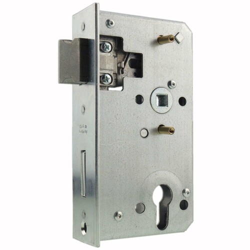 Bever Ersatz-Einsteckschloss 560P - f�r Metalltore 50 mm Rohr - Dornma� 60 mm - Stulp 43 x 167 mm