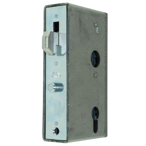 Hakenfallen-Schloss f�r Schiebetore mit Einschwei�kasten 400401PS - Dornma� 60 mm - f�r 40 mm Rohr - Stulp 33 x 167 mm