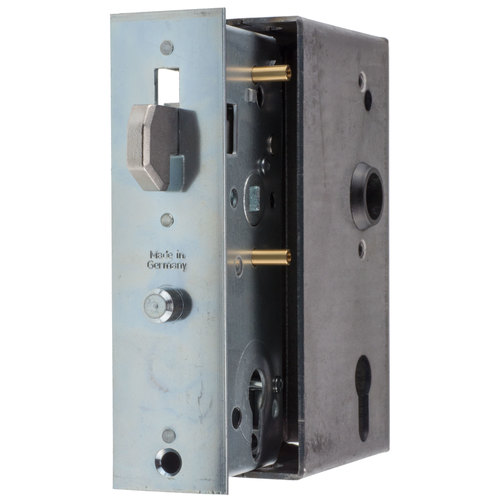 Hakenfallen-Schloss f�r Schiebetore - inkl. Einschwei�-Schlosskasten - Stulp 43 x 167 mm - Dorn 60 mm - Entfernung 72 mm - f�r 50 mm Rohr