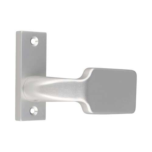 Rechteck-Knauf Alu F1 auf kantiger Rosette 10x30x86 mm, f�r Schlossk�sten mit 67 mm Befestigungsl�chern 
