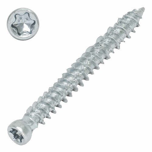 Fensterrahmenschraube ohne Kopf (Zylinderkopf) TX30 - hell verzinkt - d�bellose Abstandsmontage