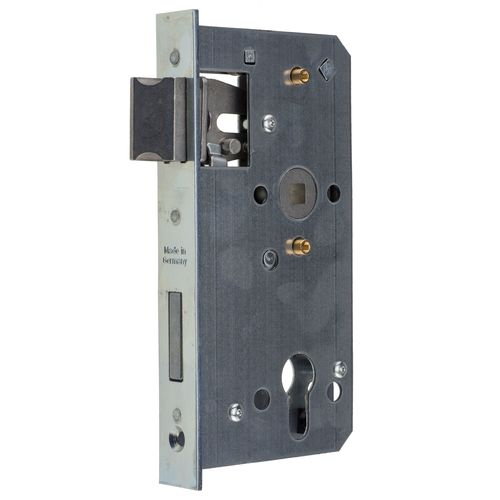 Ersatz-Metalltorschloss - Stulpe 24 x 179 mm - Dornma� 55 mm - f�r 30 mm Schlossk�sten