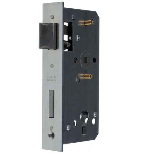 Ersatz-Metalltorschloss mit Stulpe 33x179 mm f�r 40 mm Schlossk�sten, Dornma� 55 Entfernung 72