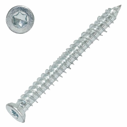 Fensterrahmenschraube mit Fr�s-Senkkopf TX30 - d�bellose Abstandsmontage - verzinkt