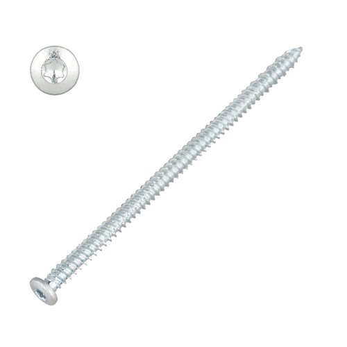 Fensterrahmenschraube 7,5 mm - Flachkopf - TX30 - verzinkt - d�bellose Fenstermontage