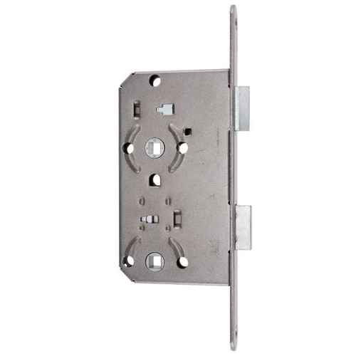 WC-T�rschloss / Badezellenschloss 280 - silber - Rundstulp 20 x 235 mm - Dornma� 55 mm / Entfernung 78 mm / Nuss 8 mm