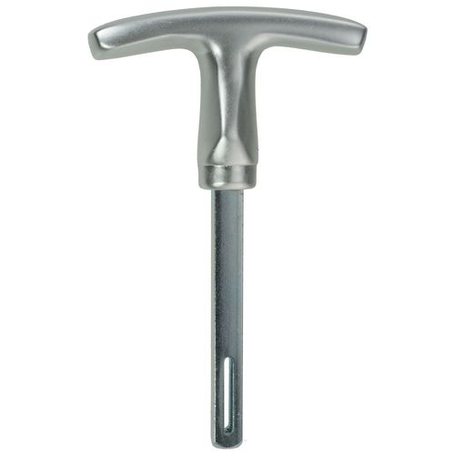 Ergonomischer Garagentorgriff - 9 x 80 mm - Aluminium F1 - oval geformt - mit M6-Gewinde & Splintaufnahme