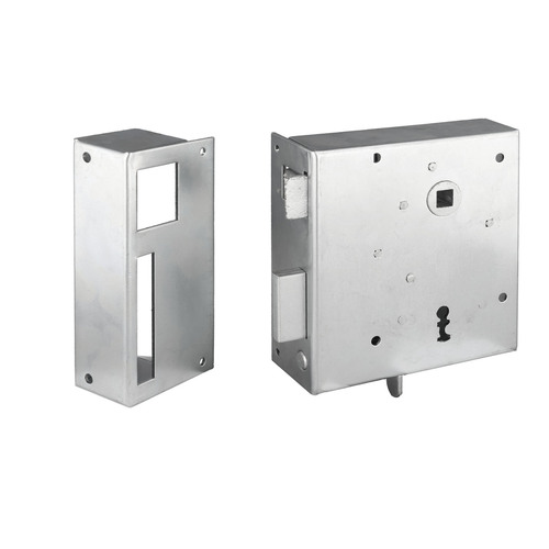 Rheinisches Kastenschloss 100BLE - Buntbart - schwere Ausf�hrung - links einw�rts - Dornma� 75 mm - 2-tourig - verzinkt