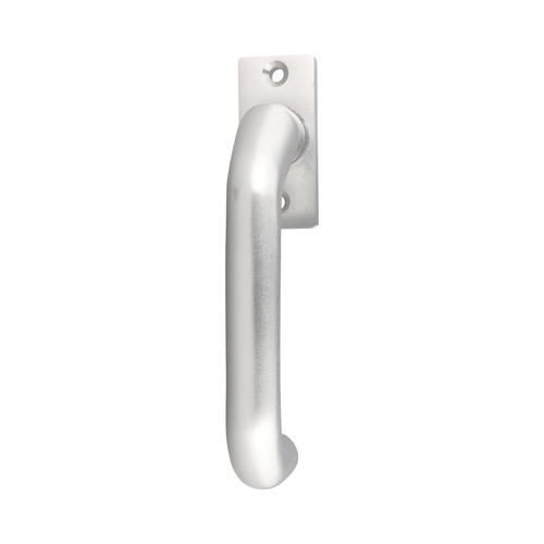 Dr�cker auf kantiger Alu-Rosette - Aluminium F1 - 8 mm Vierkant - Schraublochabstand 50 mm
