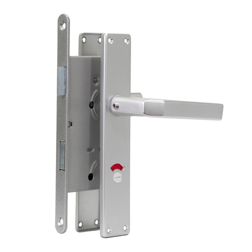 WC-T�r-Schloss Set 20x235 Din Rechts mit Griffen und Blenden F1