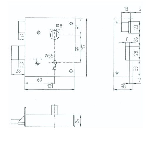 Rheinisches Kastenschloss Bever 84P PZ Dornma� 60 Entfernung 53