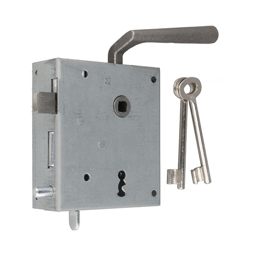 Aufschraub Knebeldr�ckerschloss - Buntbart (BB) - 55 mm Entfernung - Dornma� 60 mm - 2-tourig