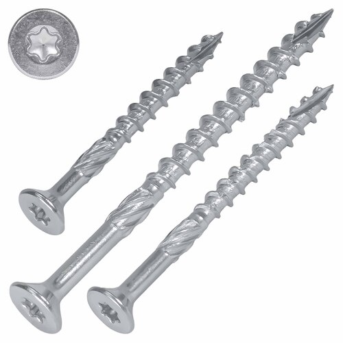 Holzbauschrauben mit Senkkopf und Teilgewinde, Edelstahl C1, Torx (TX) Antrieb, ETA Zulassung